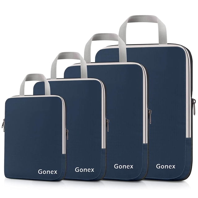 Cubos de embalaje de compresión Gonex, 4 unidades, organizadores de viaje