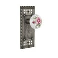 thumbnail image 4 of Nostalgic Warehouse Craros_Prv_234_Nk Vintage Porcelain Painted Rose Privacy Door Knob Set, 4 of 5