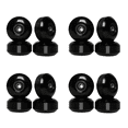 thumbnail image 1 of Roues de Planche à Roulettes avec Roulements 52X30mm Roues de Rue Pièces de Planche à Roulettes Cruiser Roues de Longboard (Ensemble de 16) Noir, 16 x Roues de Planche à Roulettes 32 x Roulements Circulaires Noirs 16 x Manchons, Noir, 1 of 5