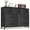 Charcoal Black, variant on Aidoly Dresser with 7 Drawers, Wooden Top, Metal Frame, Bedroom Closet Organizer, Grey