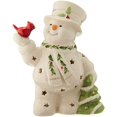 thumbnail image 1 of Lenox Happy Holly Days Snowman Lit Figurine, 1 of 2