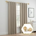 thumbnail image 6 of KAMANINA 7/8" Adjustable Single Curtain Rod with Translucent Finial, 28 - 48", Gold, 6 of 8