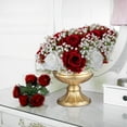 thumbnail image 3 of Blosmon Fake Flowers, Soft Silk Crimson, 2 Pack, 3 of 9