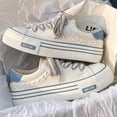 thumbnail image 2 of Zapatos De Lona De Suela Gruesa Para Mujeres Deportes Al Aire Libre Tenis casual Transpirable, 2 of 4