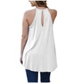 thumbnail image 5 of Summer Sleeveless Top For Women Casual Off Shoulder Lace Regular Fit Sling Vest Ladies Soft Beach Tank Tops, 5 of 5