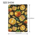thumbnail image 3 of Pofeuu Tangerine Print Travel Document Organizer Passport Holder Men Women for Family (6.5 in x 4.5 in),Wallet Holder Credit Card Clutch Bag Case, 3 of 5