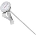 thumbnail image 1 of Milk Frothing Thermometer, Stainless Steel Instant Read Meat Thermometer with Clip Food Cooking Thermometer for Grill BBQ Steak Smoker Oil Milk Yogurt (Long), 1 of 8