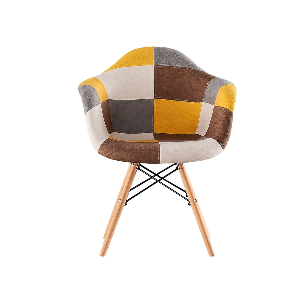 Kepooman Set of 2 Upholstered Lounge Chairs with Solid Wood Legs Kepooman Set of 2 Upholstered Lounge Chairs with Solid Wood Legs