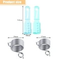thumbnail image 2 of Juego de soporte para dedos con guía de hilo, 2 piezas, anillos de bucle de ganchillo ajustables con 6 piezas, guía de hilo de metal y plástico, soporte para dedos, accesorios para manualidades, herra, 2 of 5
