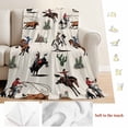 thumbnail image 5 of Western Cowboys Blanket Soft Cozy Warm Throw Blanket for Couch, Plush Fuzzy Flannel Fleece Blankets for Sofa, Beige Vintage Country Cactus Bed Blankets Lightweight Gifts for Women, 50"x80", 5 of 9