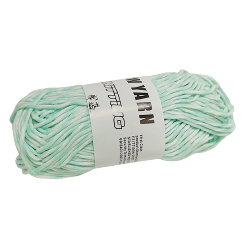 Glow in The Dark Fine Crochet Yarn Soft Solid Color Yarn Polyester
