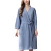 thumbnail image 5 of Lovers Summer Fashion Waffle Bathrobe Women Water Absorption Bath Robe Spa Plus Size Dressing Gown Bridesmaid Robes white M, 5 of 9