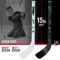 thumbnail image 4 of Franklin Sports NHL San Jose Sharks Mini Hockey Set - Kids Indoor Knee Hockey Goal, Ball, + 2 Mini Hockey Stick Combo Set - Youth NHL Team Indoor Toy Knee Hockey Sets - NHL Official - Ages 3+, 4 of 7