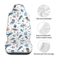 thumbnail image 4 of Sigee Undersea Animals for Universal Car Seat Covers, Premium Car Seat Protector Set for Cars, SUVs, Trucks, 4 of 5