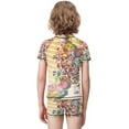 thumbnail image 3 of Kirby Boys Two Piece Rash Guard Swimsuits Kids Short Sleeve Swimwear Sets Bathing Suit, 3 of 7