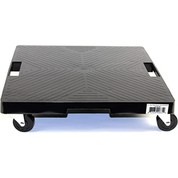 16" Black Square Plant Dolly with Handle