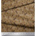 thumbnail image 3 of Soimoi Viscose Chiffon Fabric Notes,Piano & Guitar Musical Instrument Print Fabric by The Yard 42 Inch Wide, 3 of 3