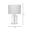 thumbnail image 3 of Jamie Young  Napa Glass Table Lamp with Linen Shade, 3 of 4