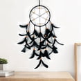 thumbnail image 4 of Atrapasueños Decoración de pared Adorno colgante, Atrapasueños de red circular hecho a mano bohemio, Decoración colgante de pared para decoración de, 4 of 8