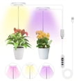 thumbnail image 3 of 1 Set, Plant Grow Light, Full Spectrum LED Grow Lights For Indoor Plant, 3 Colors Halo Grow Lights, Height Adjustable Growing Lamp, Automatic Timer, Waterproof Grow Light, Idea For Small Plant Light, 3 of 4