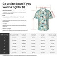 thumbnail image 5 of Susaid Colorful Dog Print Short Sleeve Shirts Button Down Casual Shirts Summer Beach Aloha Button Down Short Sleeve for Men ,X-Large, 5 of 7