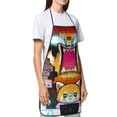 thumbnail image 5 of Aggretsuko Adjustable Bib Aprons, Waterdrop Resistant Apron with 2 Pockets for Kitchen Cooking Restaurant BBQ Painting Crafting, 5 of 7