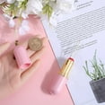 thumbnail image 3 of 1pc Lipstick Pin Cushions Needle Cushion Holder Plastic Pink Gold Small Lipstick Shaped Design Pincushion Embroidery Needle Storage Tools Pin Cushiona for Sewing Craft Accessory, 3 of 5