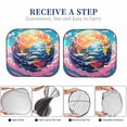 thumbnail image 6 of Sikiie Colorful Whimsical Earth Print Foldable Car Windshield Sun Visor, Car Window Sunshade Suitable for Sedan, SUV and Truck Car Accessories-Large, 6 of 6