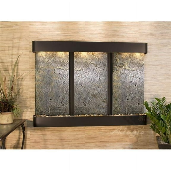 Adagio OFR1512 Olympus Falls Round Wall Fountain - Blackened Copper-Green Featherstone