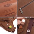 thumbnail image 5 of Bolso bandolera de hombro de lona vintage para hombre KAUKKO patchwork de cuero SG255-Coffee, 5 of 5