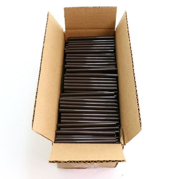 725M54CDARKBROWN Mini Size 4" Dark Brown Color Hot Glue Stick - 5 lb Box