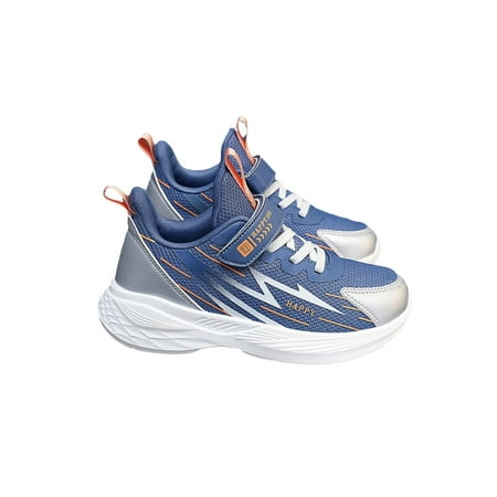 

SIMANLAN Kids Athletic Shoes Mesh Sneakers Non-Slip Running Shoe Children Fashion Trainers Boys Girls Sports Blue 3Y