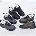 thumbnail image 6 of Winter Snow Boots for Mens Waterproof Non Slip Ankle Short Boot Women Warm Walking Booties Plush Lined Outdoor Lace up Sneakers Boots Gray Size 11, 6 of 9