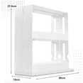 esafio 2 Tier Kitchen Spice Organizer Rack MultiFunction Rotating