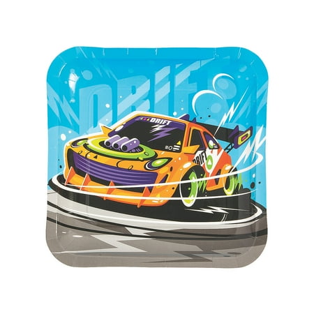 Cars & Trucks Dinner Plate - Party Supplies - 8 Pieces