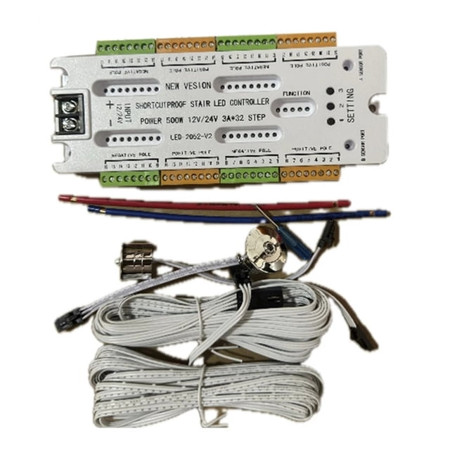 Stair LED Motion Sensor Light DC12V/24V Ladder Night Light 32 Channels Prevent Short Circuit Controller