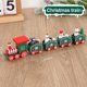 thumbnail image 1 of Tren de madera navideño, adornos navideños para el hogar, adorno de árbol de Navidad 2024, regalo para niños, Feliz Año Nuevo 2025, 1 of 5