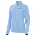 thumbnail image 2 of Women's Antigua Heather Powder Blue NASCAR 1956-63 Logo Mentor Quarter-Zip Jacket, 2 of 3