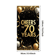 thumbnail image 3 of LUUFILx Cheers to 70 Years Banner Birthday Decoration Party Supplies Backdrop Photography Props Celebration Decor Background Anniversary Decors, 3 of 8