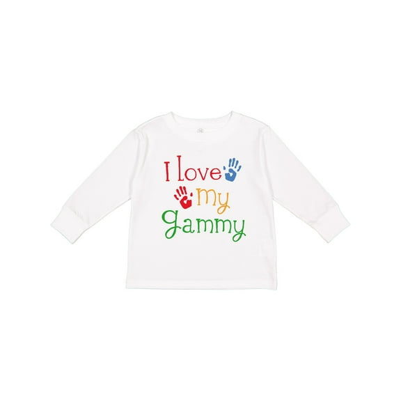 Inktastic I Love My Gammy Boys or Girls Long Sleeve Toddler T-Shirt
