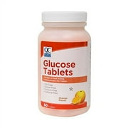 2 Pack Quality Choice Glucose Orange Flavor 50 Tablets Each