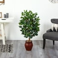 thumbnail image 5 of Nearly Natural 44" Plastic Ficus Tree Artificial Plant with Decorative Planter, Green, 5 of 5