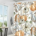 thumbnail image 5 of TaTaai Gift Fall Autumn Maple Pumpkin Shower Curtain Sets with Non-Slip Rugs, Waterproof Shower Curtains Bathroom Decor Set Fall Decor, 5 of 6