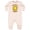 Natural Heather, variant on Little Ray of Sunshine Cute Smiling Yellow and Orange Sun Baby Fleece Romper