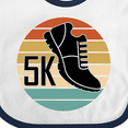 thumbnail image 4 of Inktastic 5k Race Running Retro Sunset Runner Boys or Girls Baby Bib, 4 of 4