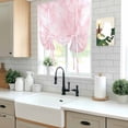 thumbnail image 5 of Pink Marble Balloon Curtains for Bedroom/Front Door/Bathroom, Modern Abstract Art Elegant Tie Up Curtains 63 Inch Length Light Filtering Kitchen Curtains Shades for Windows 46"x63", 5 of 8