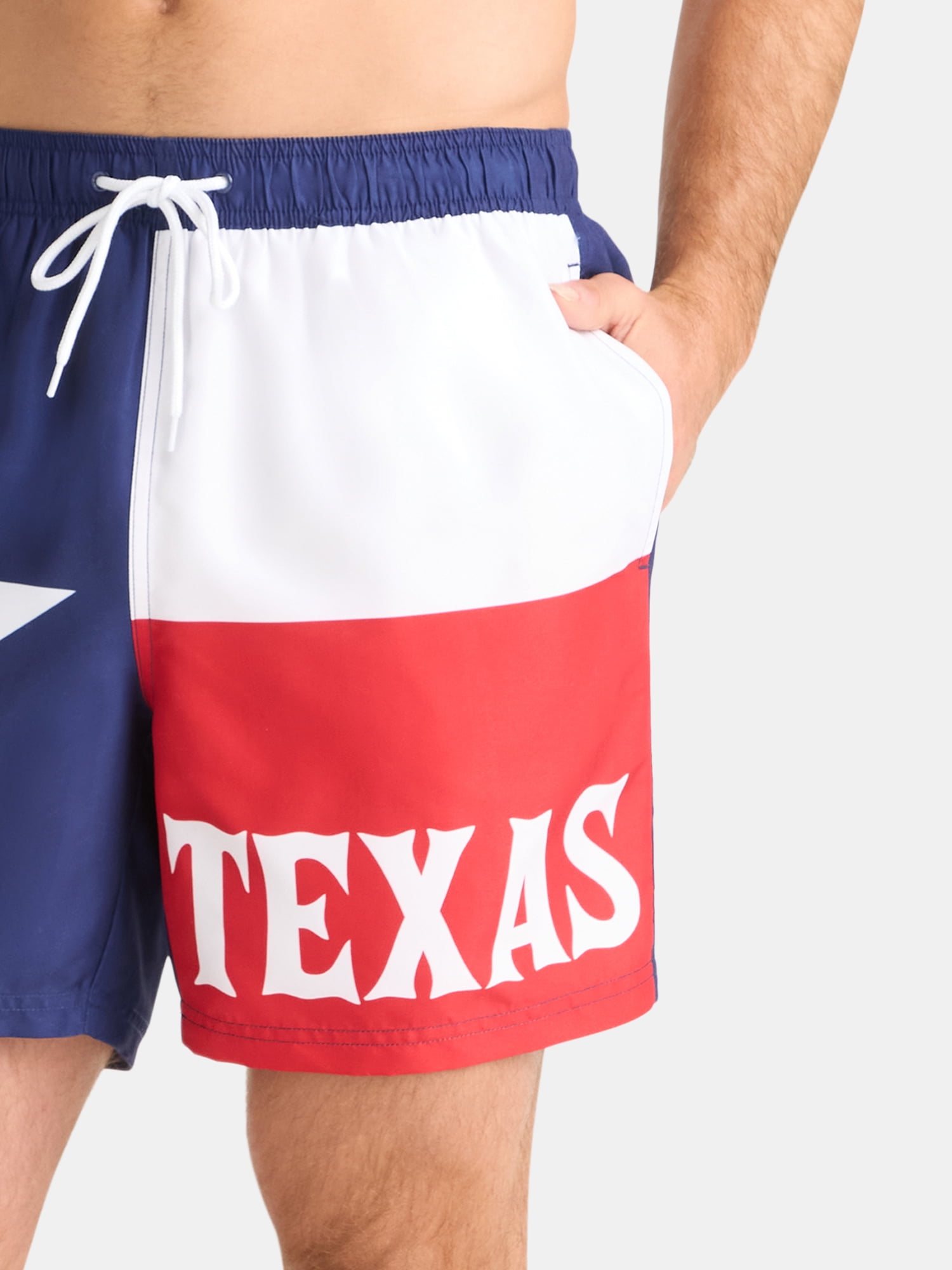 Way to Celebrate Men's & Big Men's Americana Swim Trunks, Sizes S-3XL