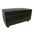 thumbnail image 1 of International Caravan Carmel Simili Cuir Banquette en Chocolat, 1 of 1
