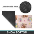 thumbnail image 6 of Highland Cow and Flower Print Anti Fatigue Kitchen Rugs Set Of 2, Non Slip Washable Decorative Floor Mats for Kitchen Sink Laundry, 17"x30" and 17"x47", 6 of 6