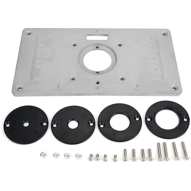 Placa de inserción de mesa de enrutador, mesa de enrutador de aluminio DIY para carpintería